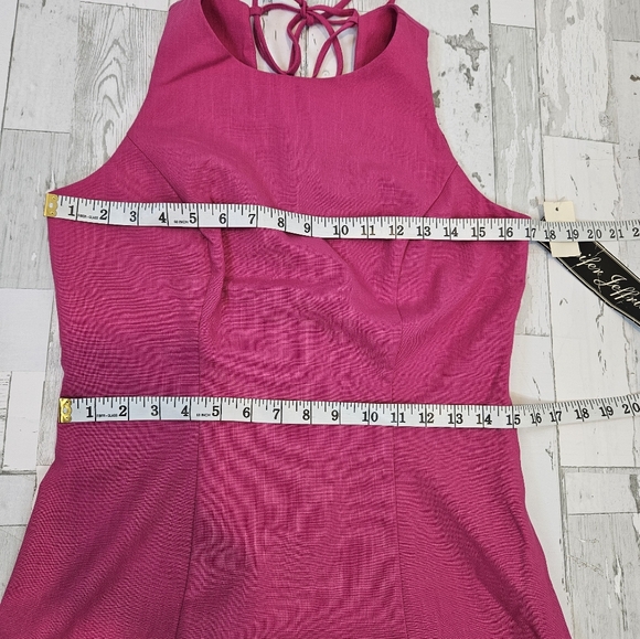 Jennifer Jeffries Vintage Womens Maxi Dress 6 Pink Dead Stock 80s Formal - Picture 10 of 16